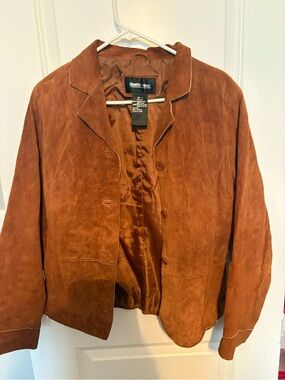 Brandon Thomas Rust Brown Suede Blazer